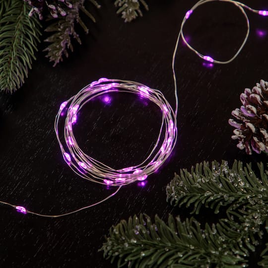 100-Count Pink LED Micro Fairy Christmas Lights 16ft Copper Wire By Northlight | 16 ft | Michaels®